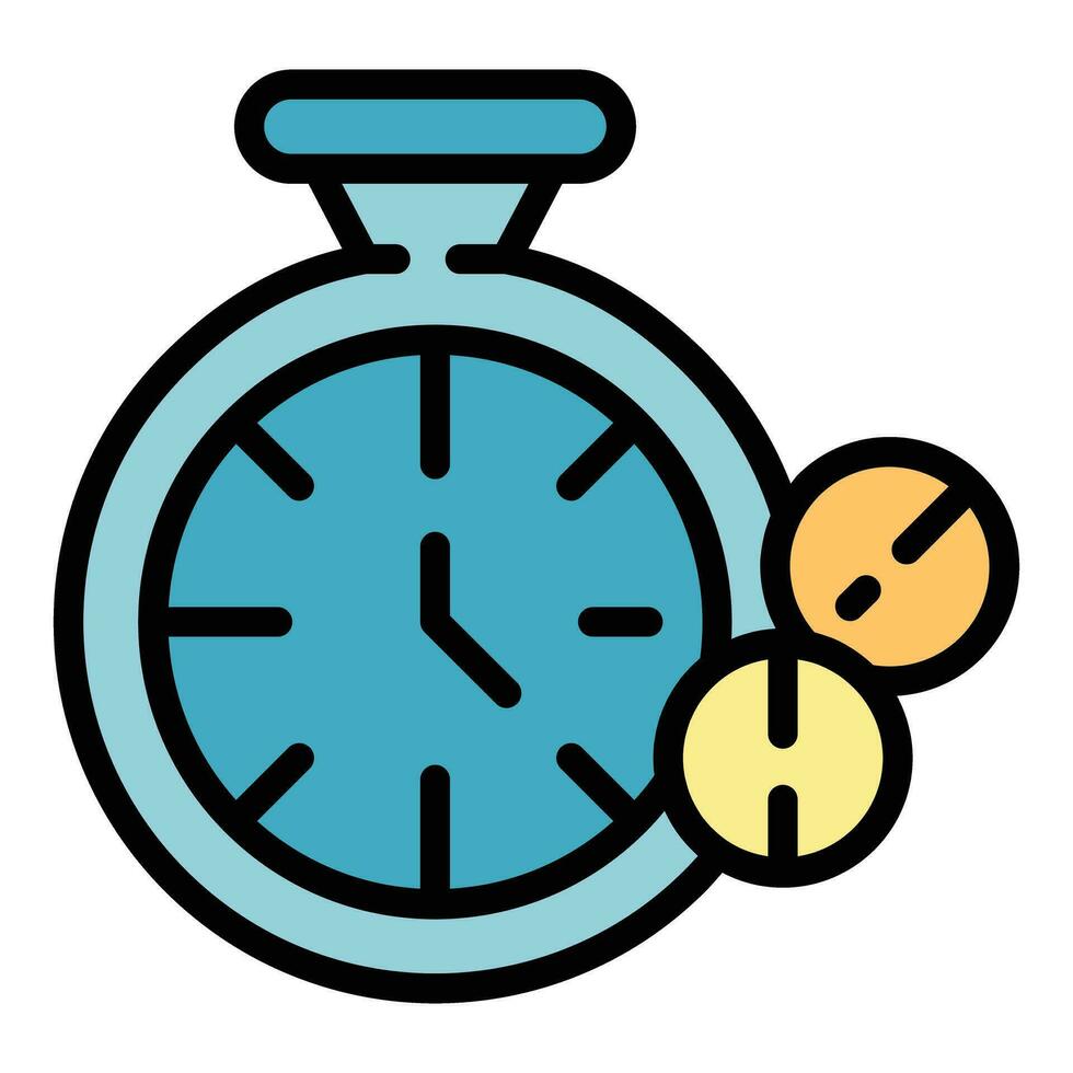 hora anticoncepción icono vector plano