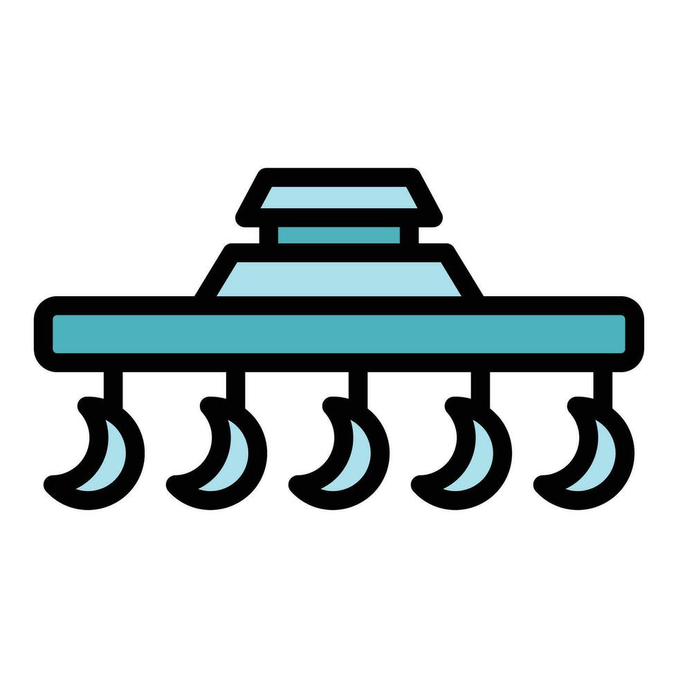 Tractor plug icon vector flat