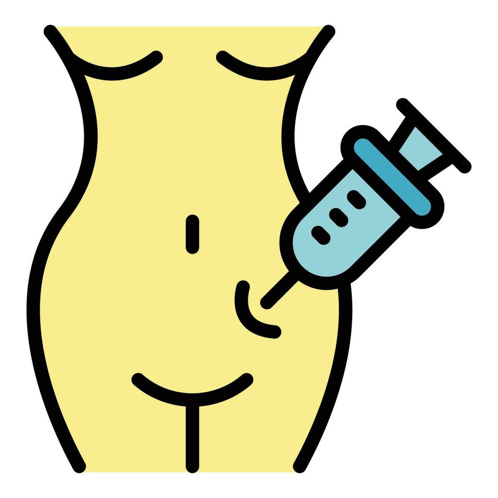 Syringe contraception icon vector flat