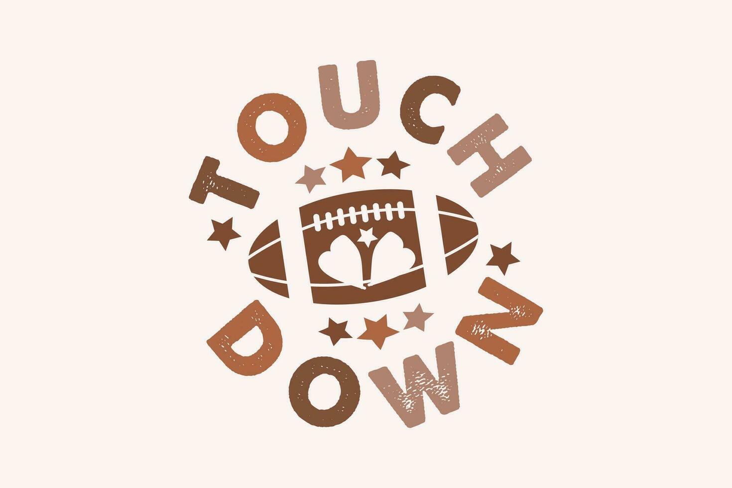 Touchdown Football EPS Design. American football T shirt design, Rugby T shirt design. funny saying, vector grapics