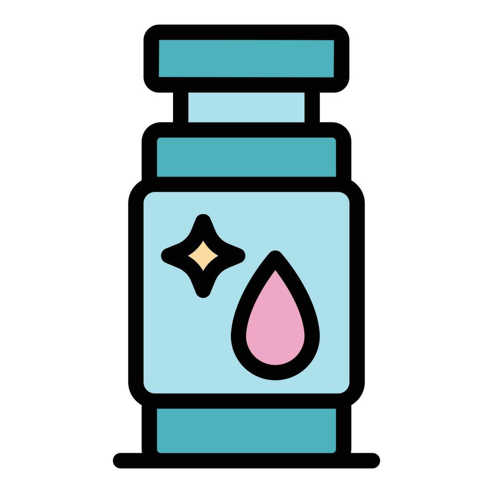 Detergent drop bottle icon vector flat