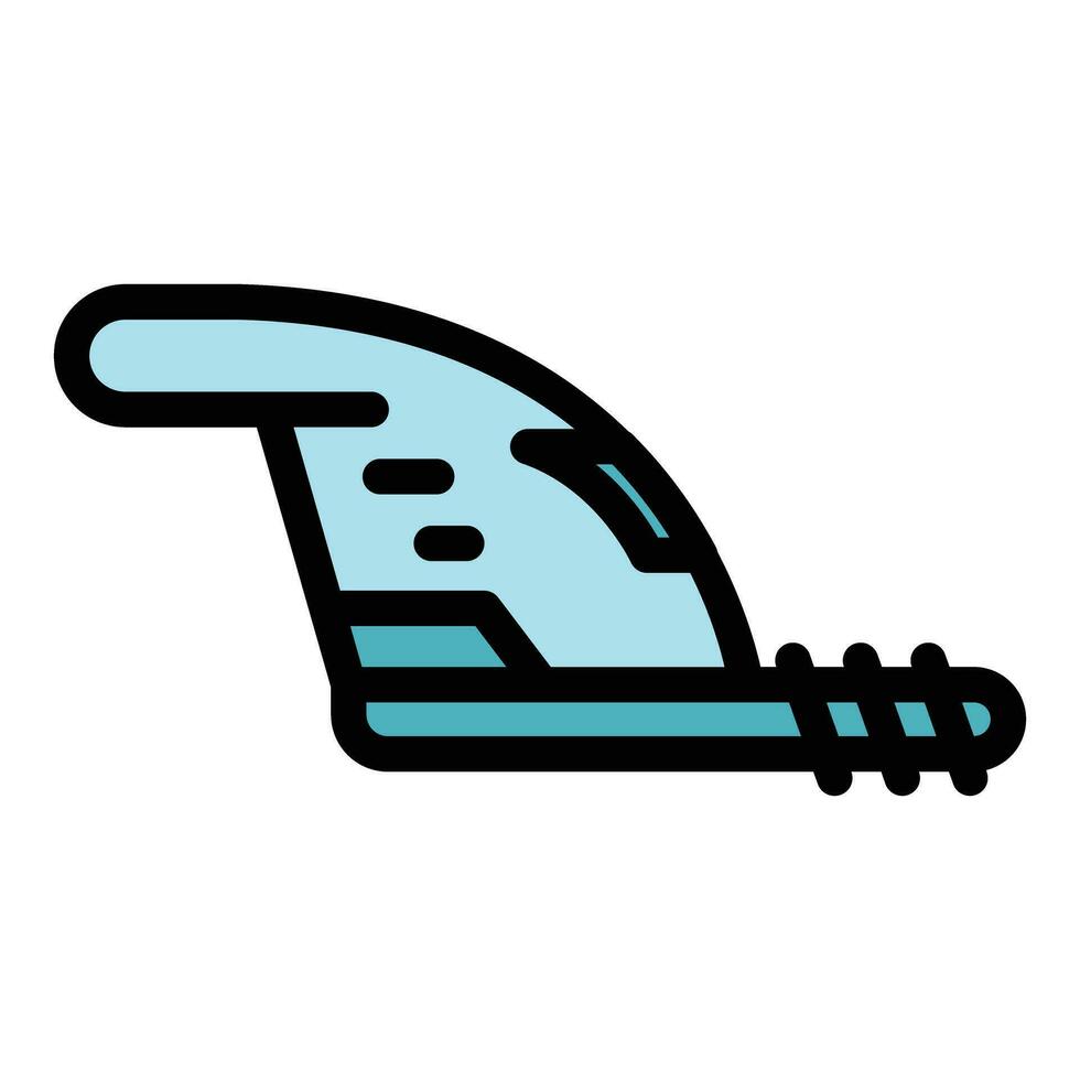 Cut bush tool icon vector flat