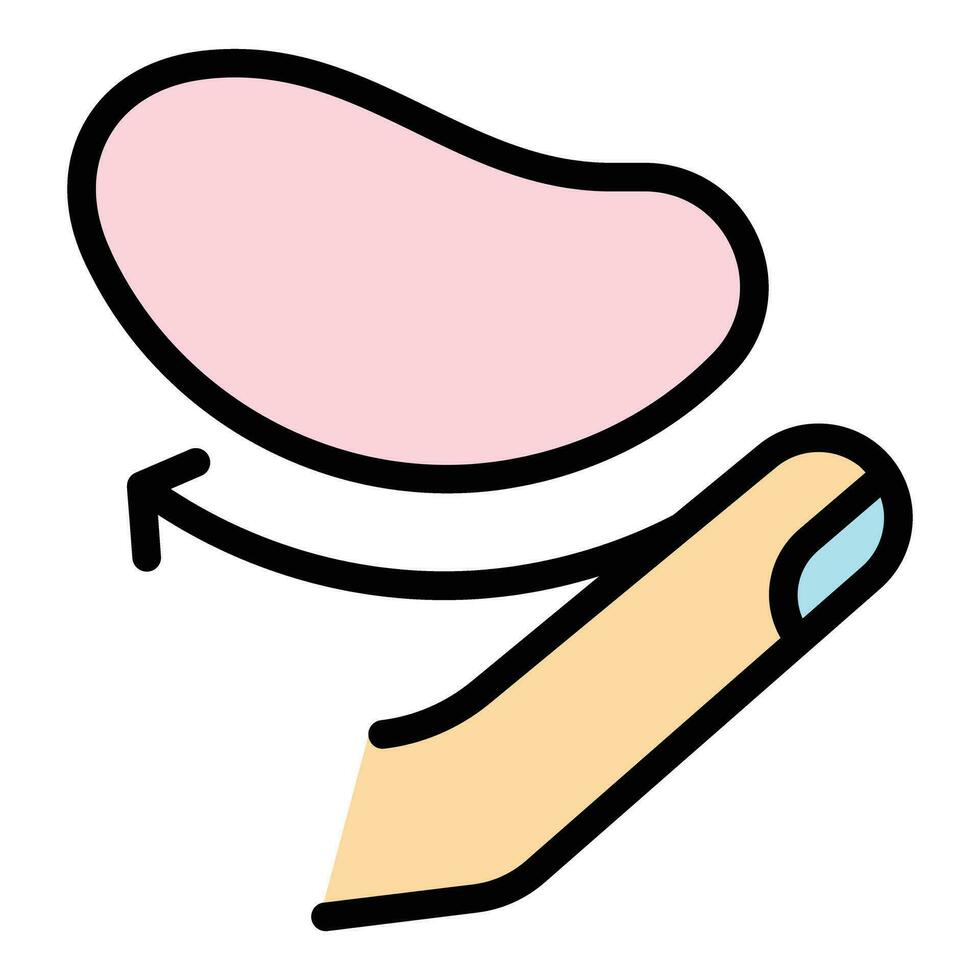 Eye patch icon vector flat