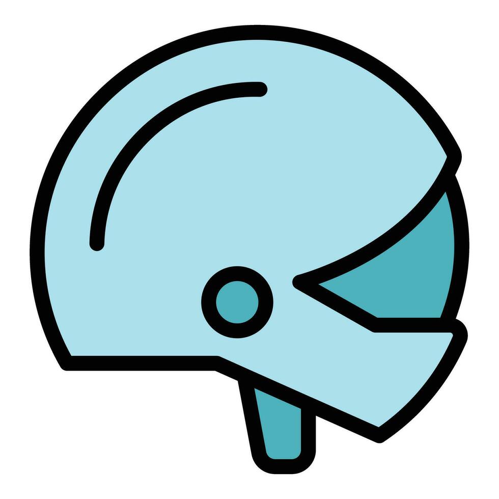 Bike helmet icon vector flat