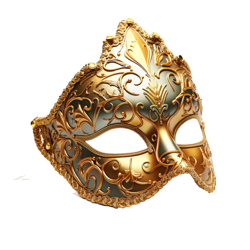 gold half face carnival mask festival png