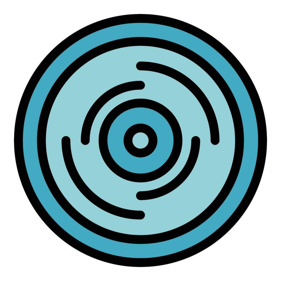Smoke detector access icon vector flat