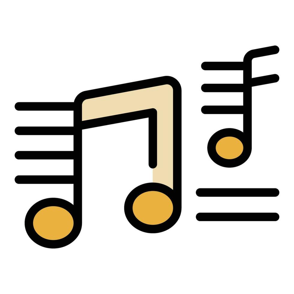 Review music app icon vector flat