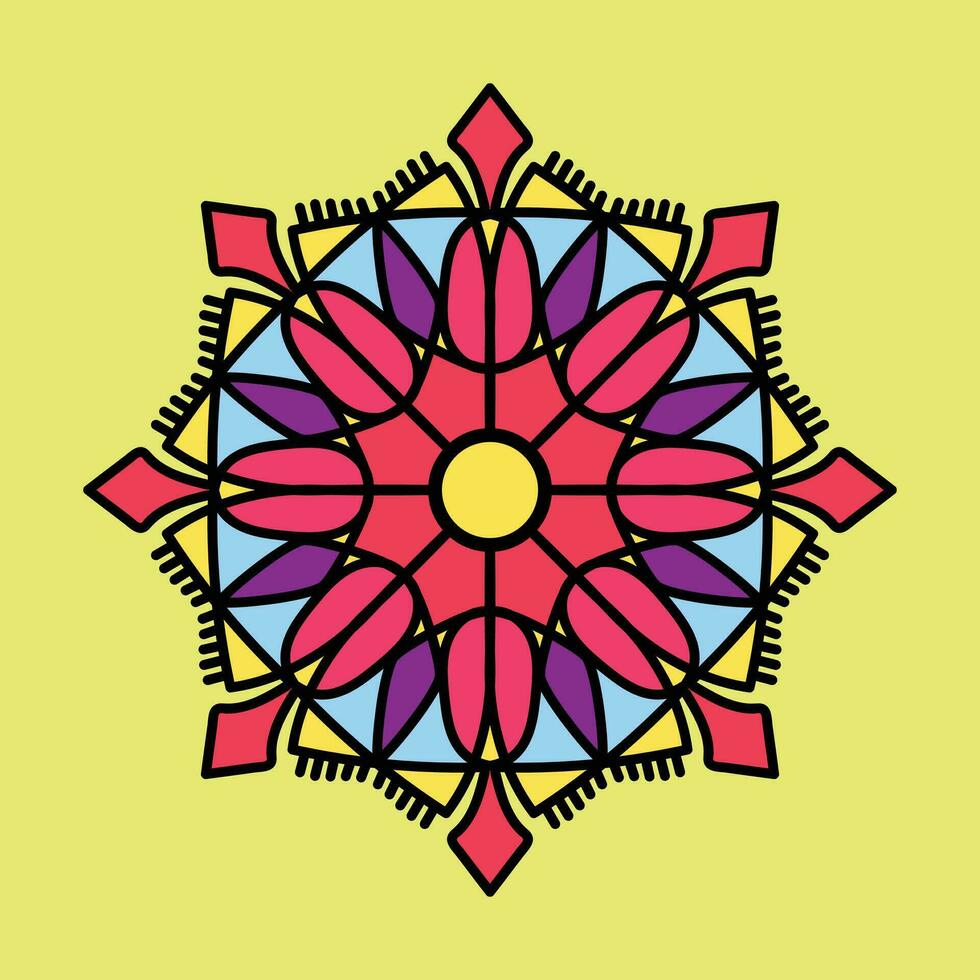 Ornament round set with mandala. Geometric circle element made in vector. Perfect set for any other kind of design vector