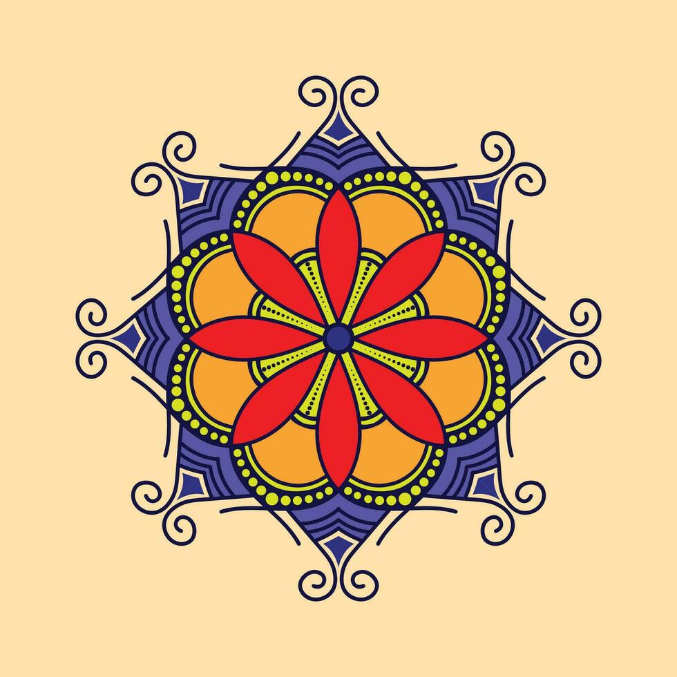 Ornament round set with mandala. Geometric circle element made in vector. Perfect set for any other kind of design vector