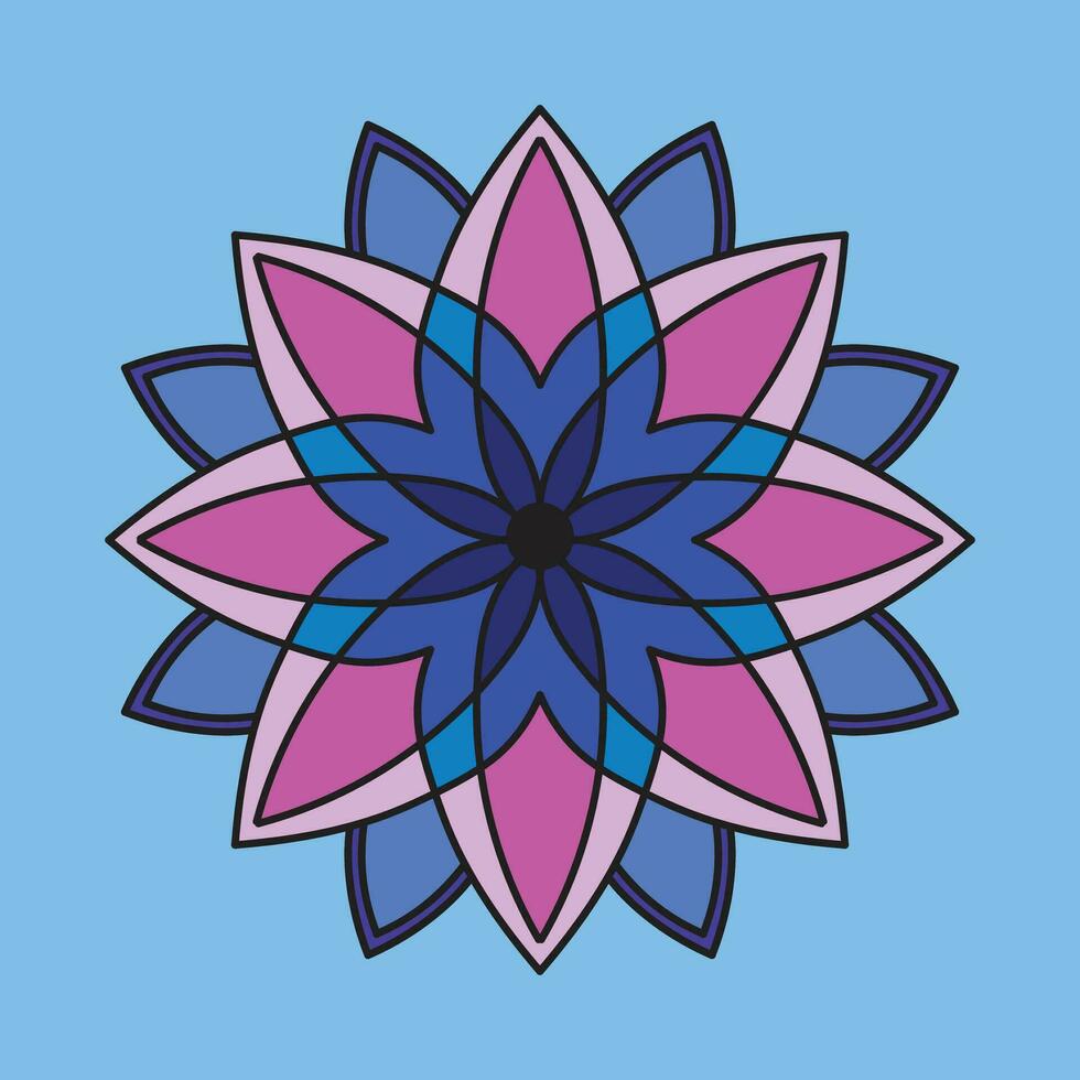 Ornament round set with mandala. Geometric circle element made in vector. Perfect set for any other kind of design vector
