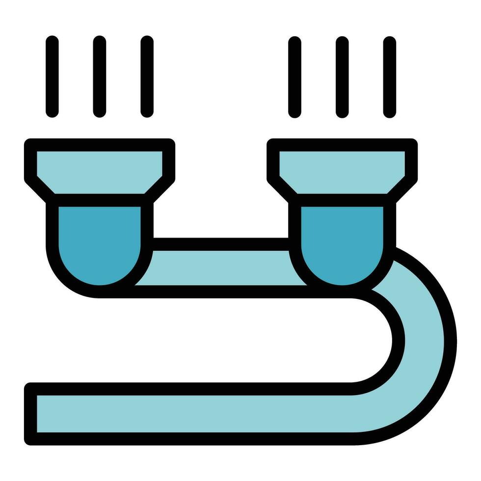 Hose irrigation icon vector flat