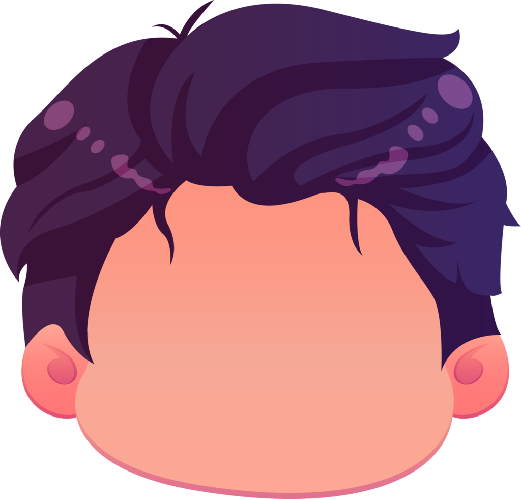cute cartoon face kawaii boy png