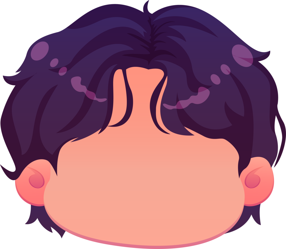 cute cartoon face kawaii boy png