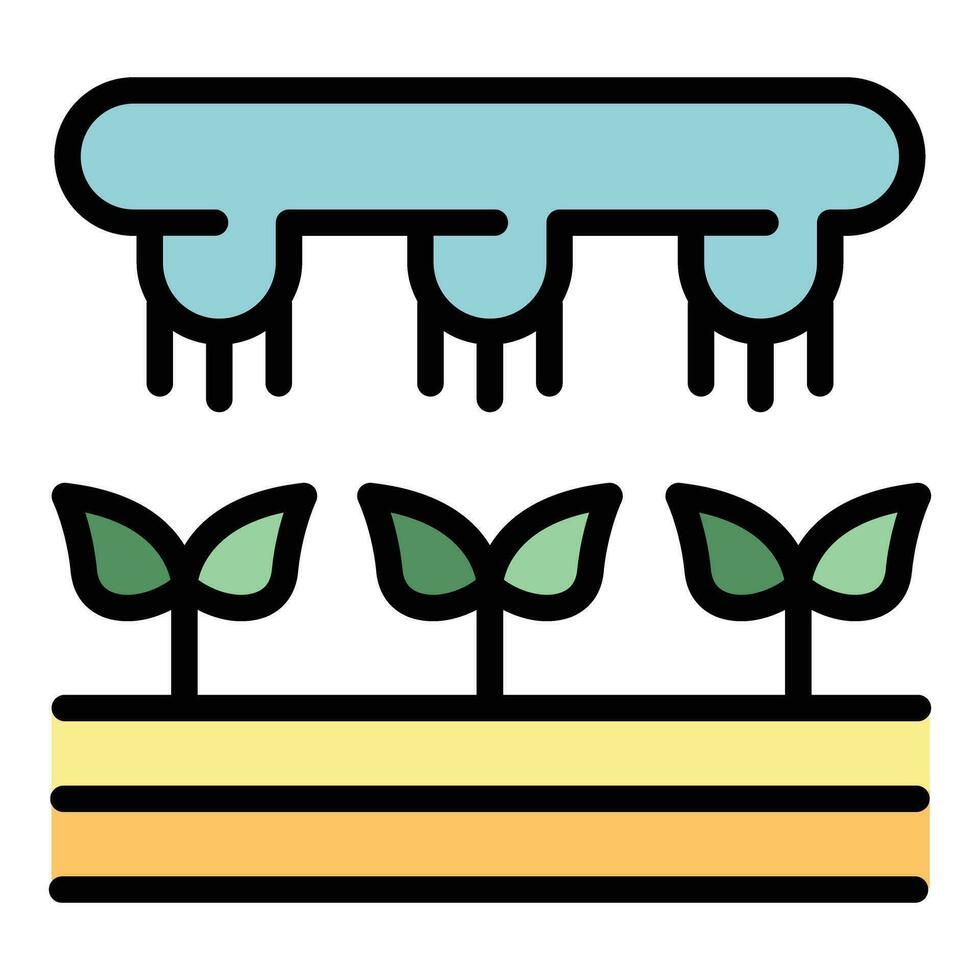 Irrigation system icon vector flat