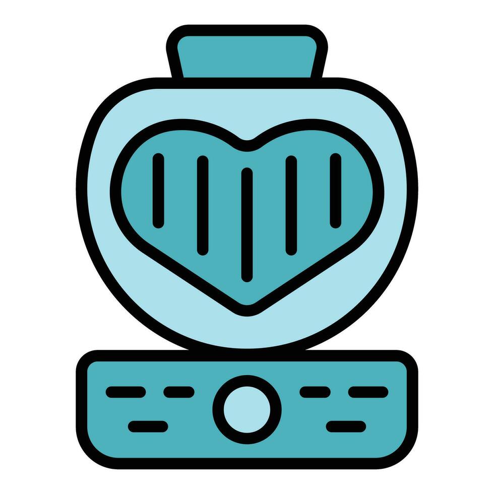 Heart valentine maker icon vector flat