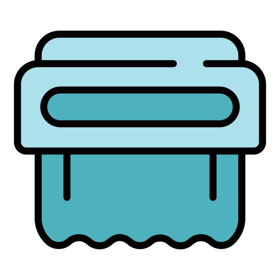 Warm dryer icon vector flat