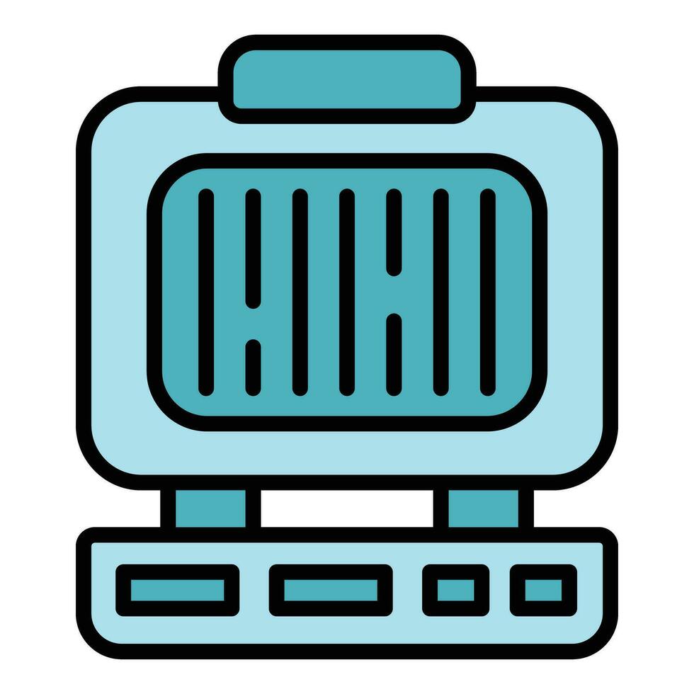 Sandwich maker icon vector flat