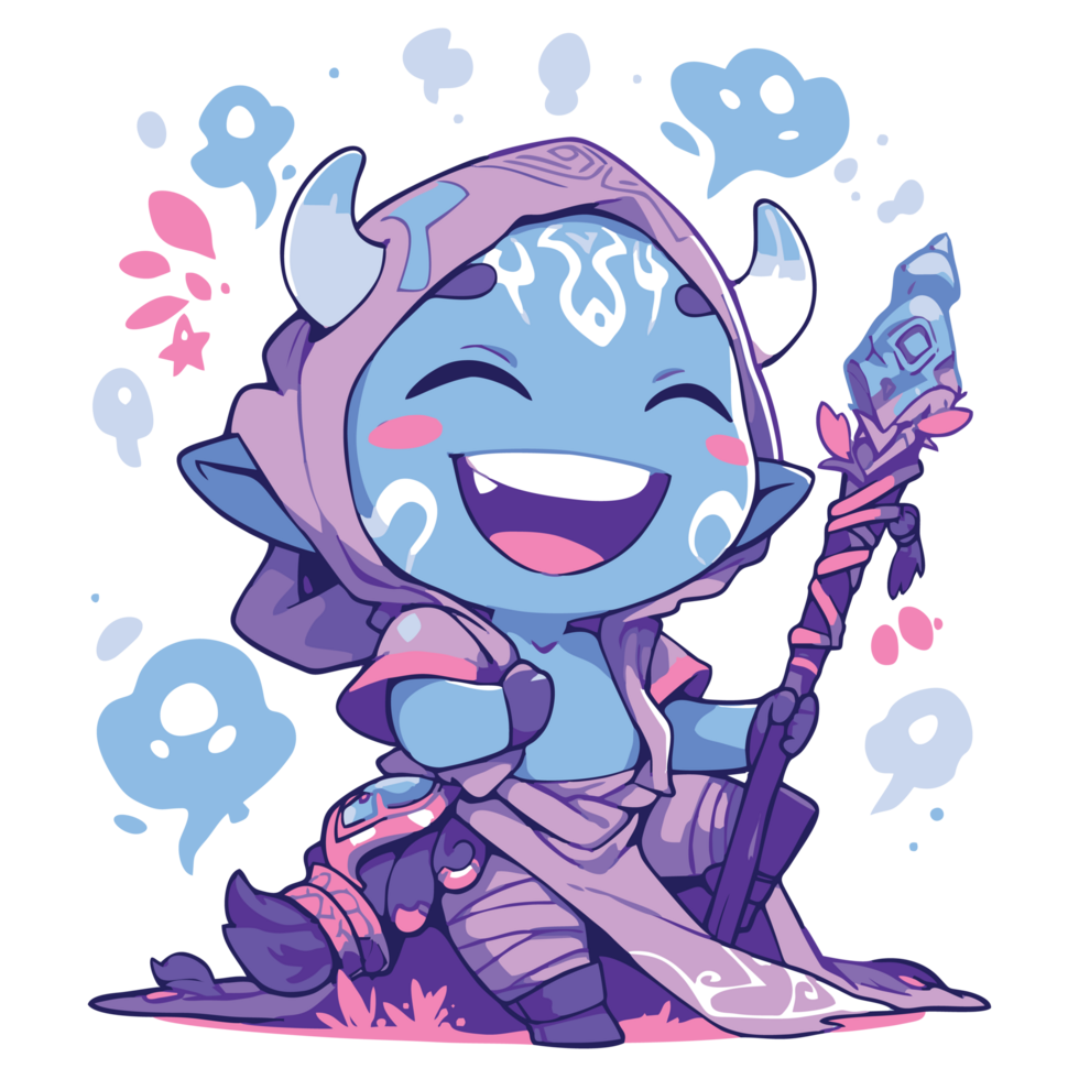 Quirky and endearing character for t-shirt design, generative AI png