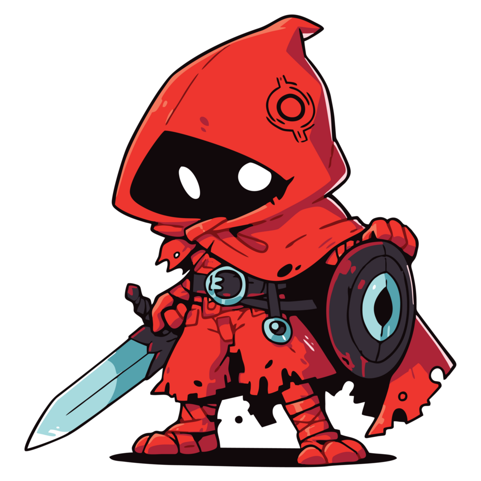 Imaginative and lovable game character for tshirt graphic, generative AI png