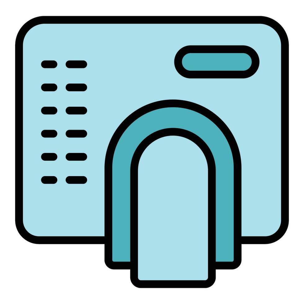 Hot dryer icon vector flat
