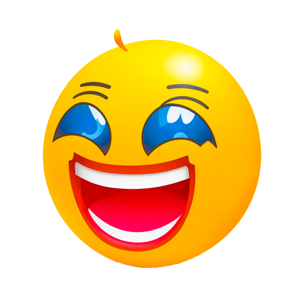 emoji laughing AI Generative png