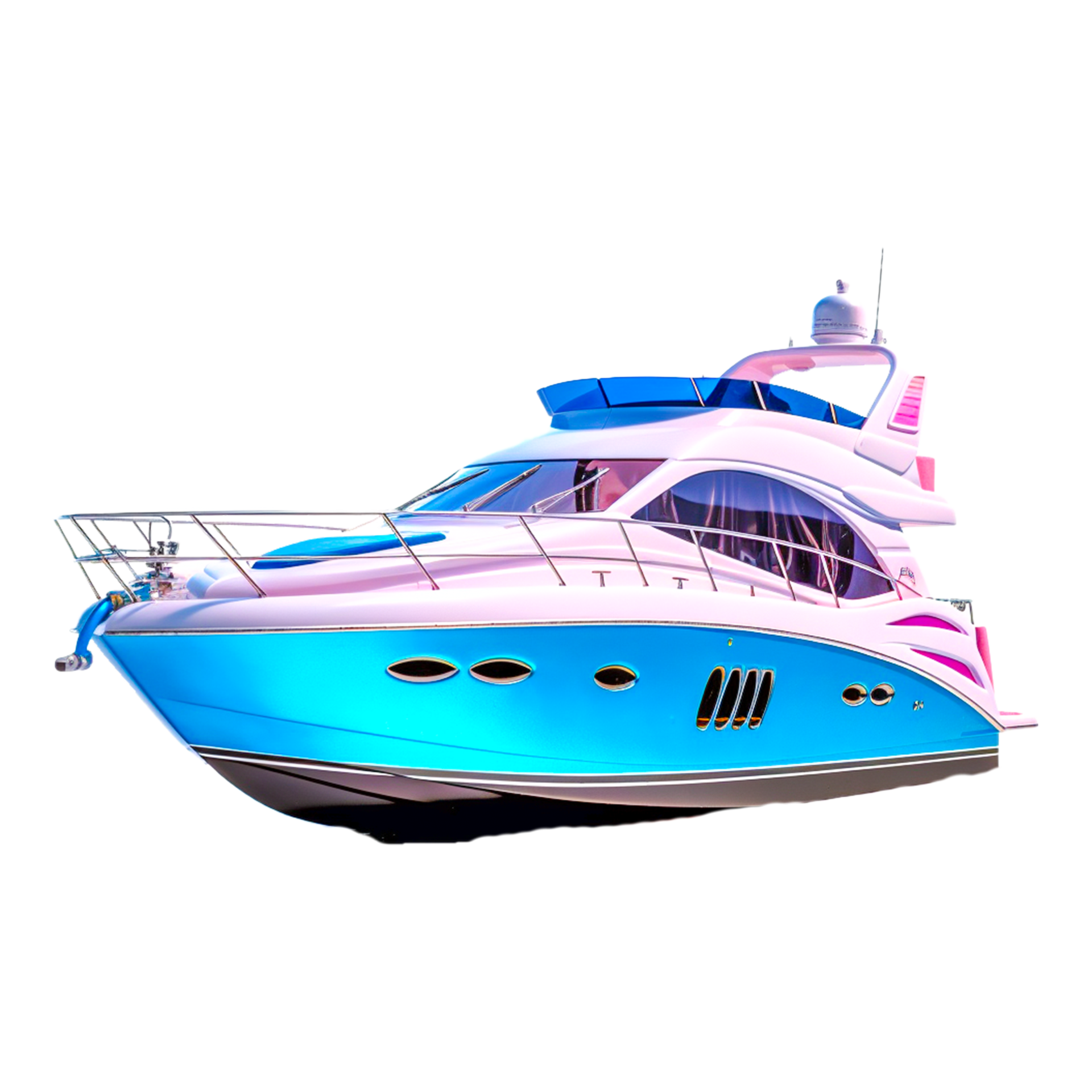 Cartoon Speedboat Yacht PNG Images