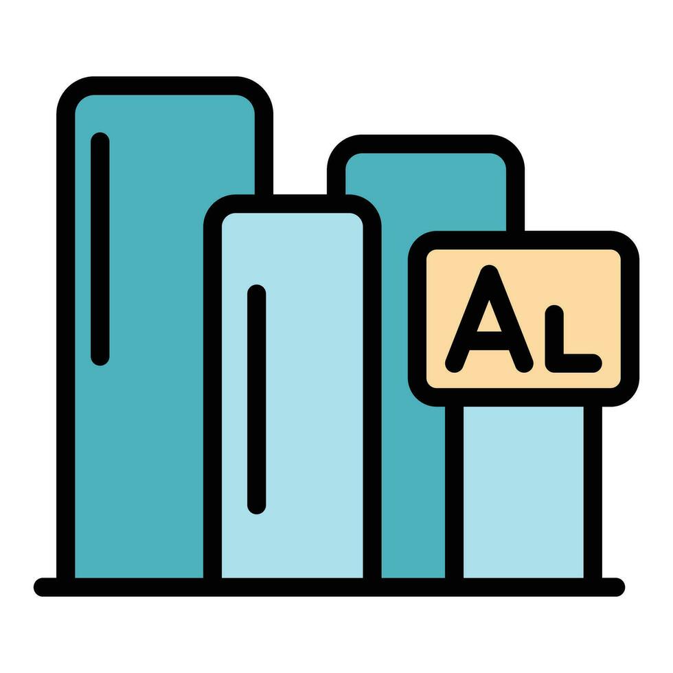 Aluminium icon vector flat