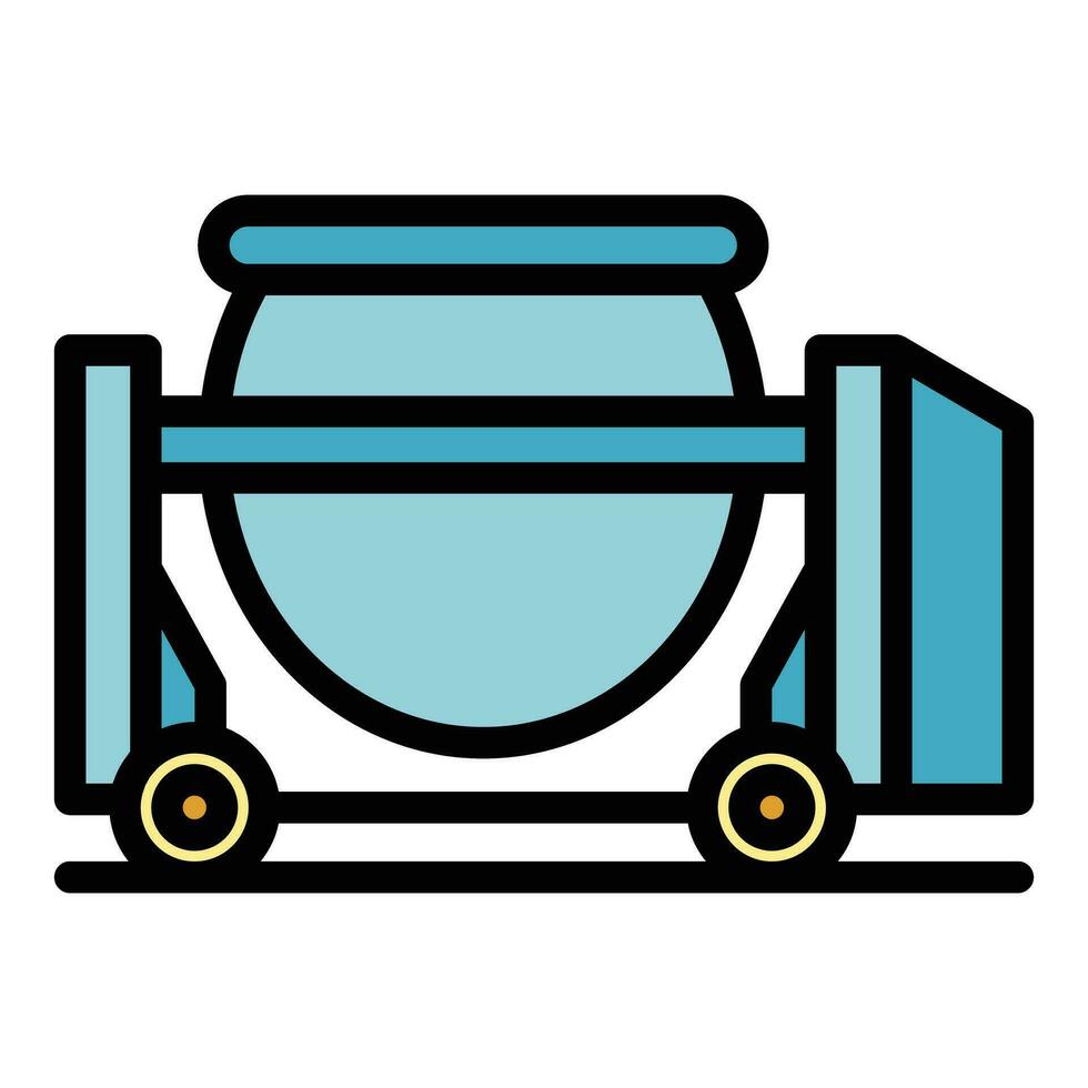 Material mixer icon vector flat