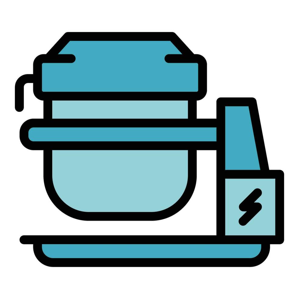 Work mixer icon vector flat