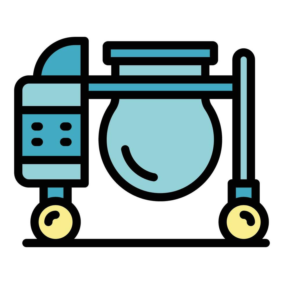 Builder mixer icon vector flat