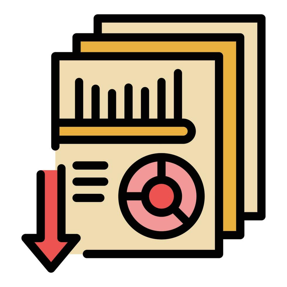 Download data icon vector flat