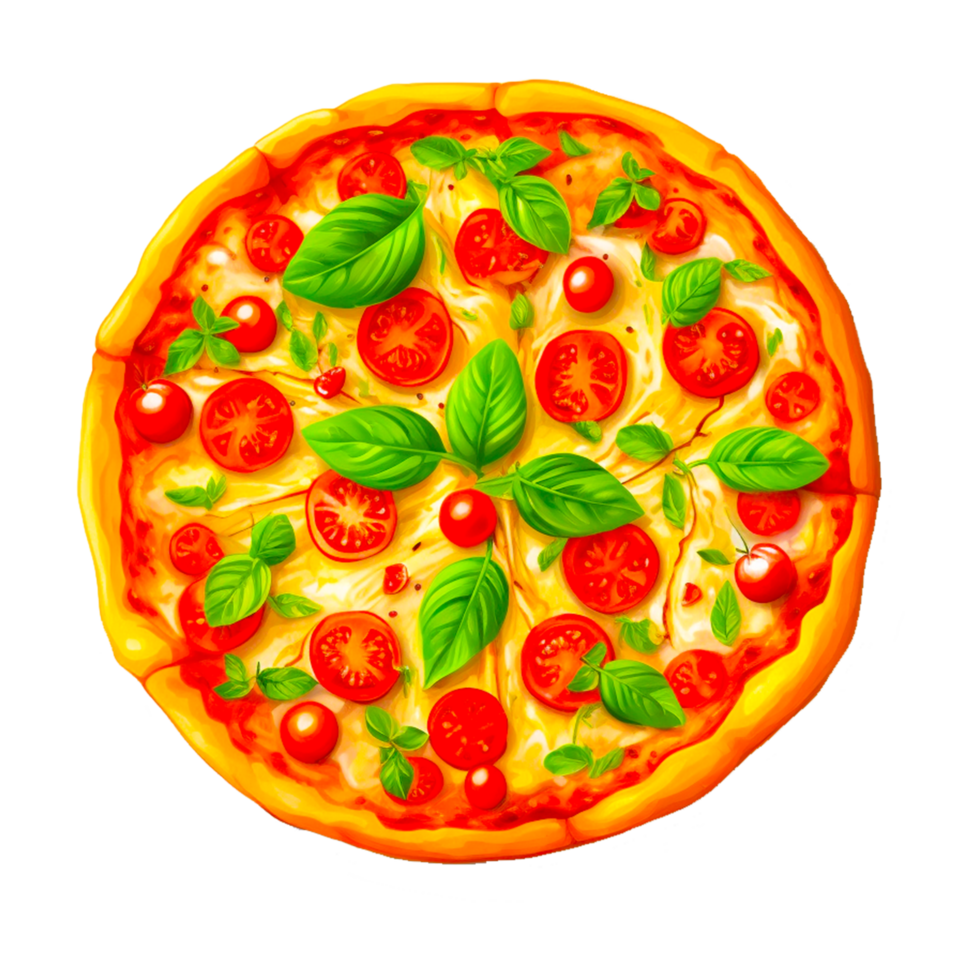 pizza voedsel PNG transparant ai generatief