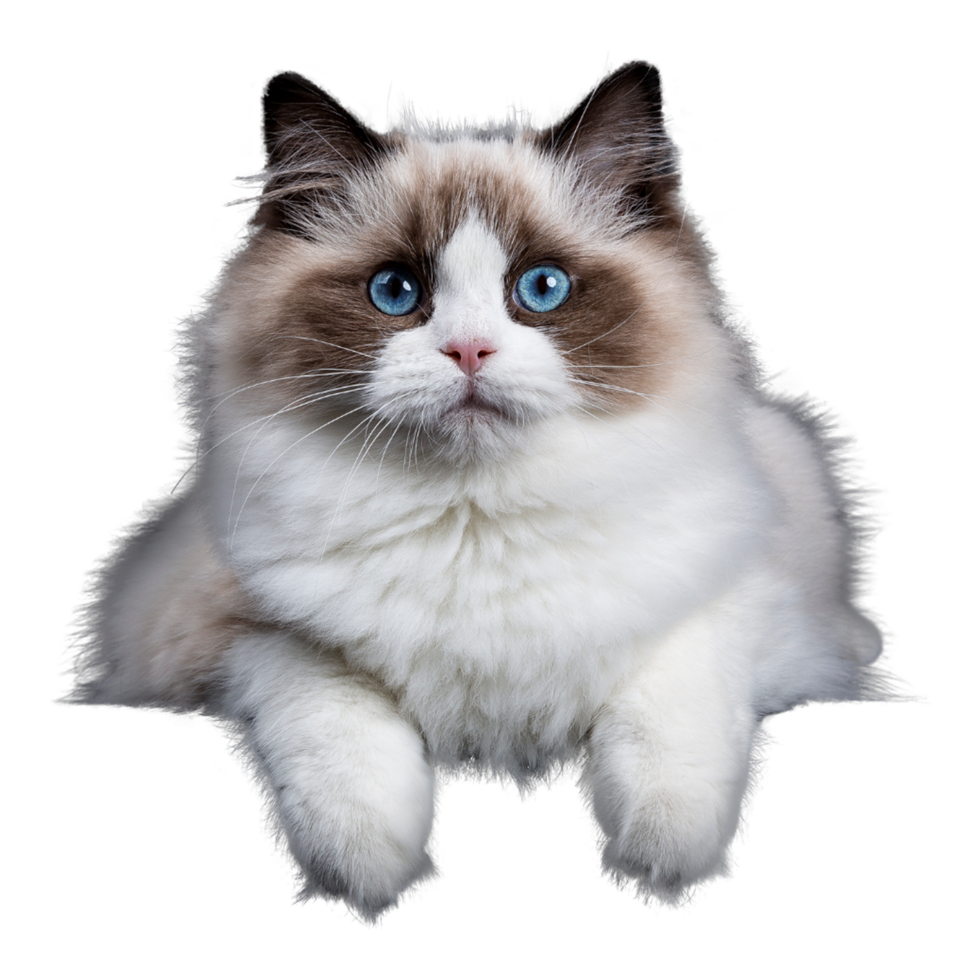 ragdoll chat race transparent Contexte ai génératif png