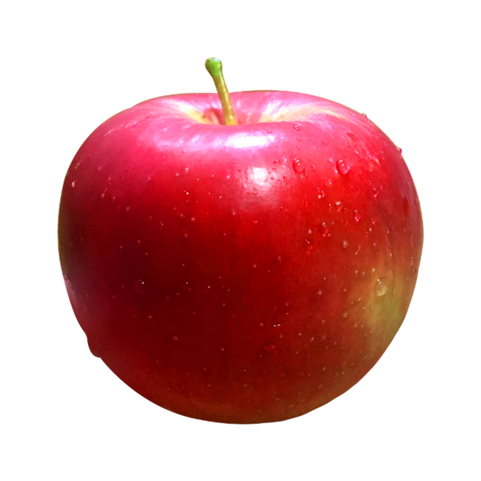 rouge Pomme des fruits transparent Contexte ai génératif png