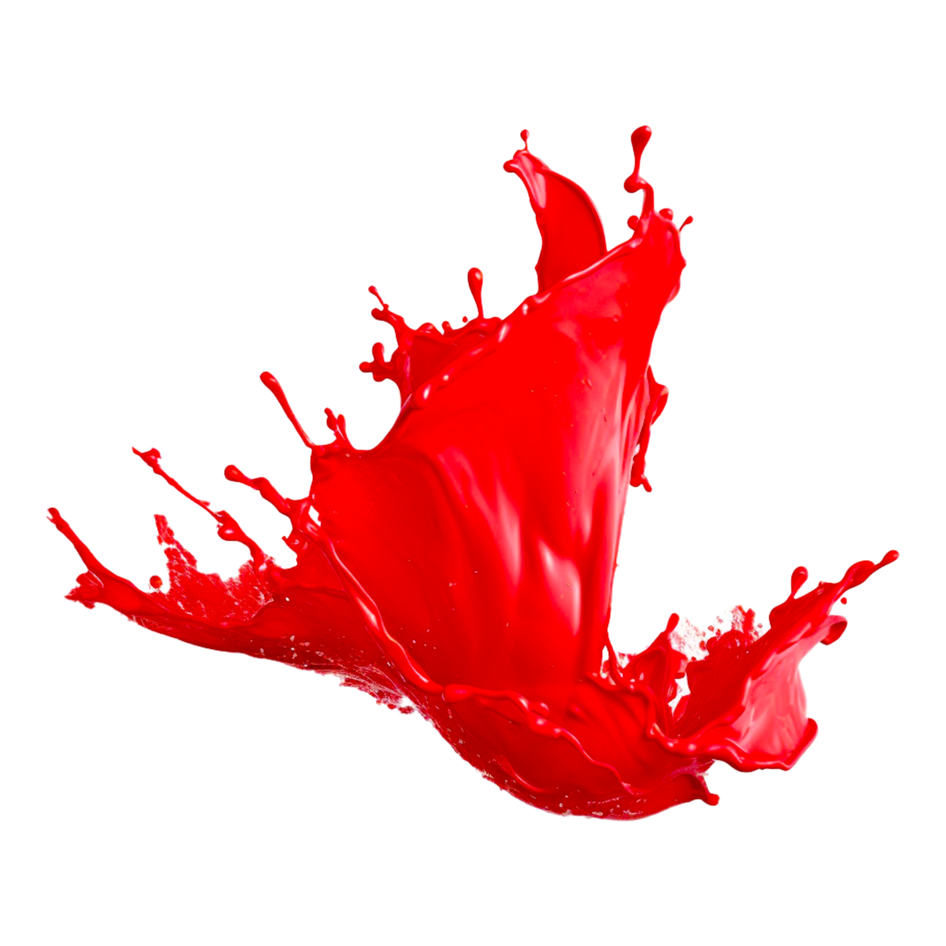 HD Red Liquid Paint Splash transparent background AI Generative 27296707 PNG