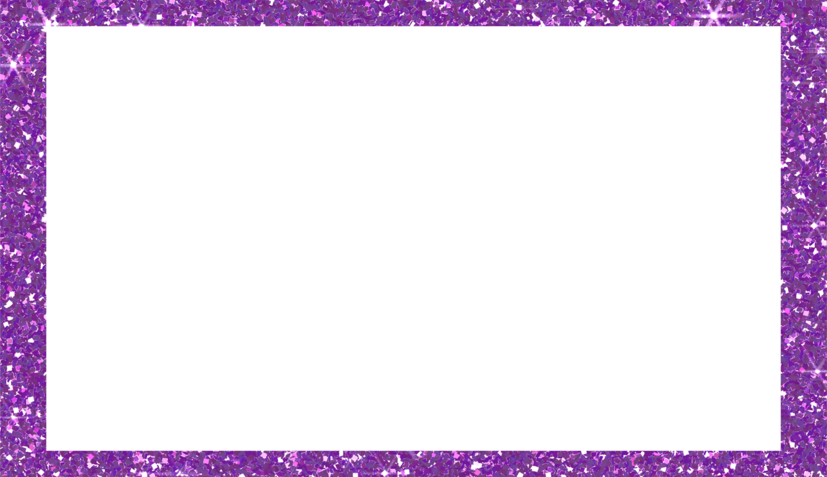 Purple frame glitter on transparent background. Rectangle element .Design for decorating,background, wallpaper, illustration png