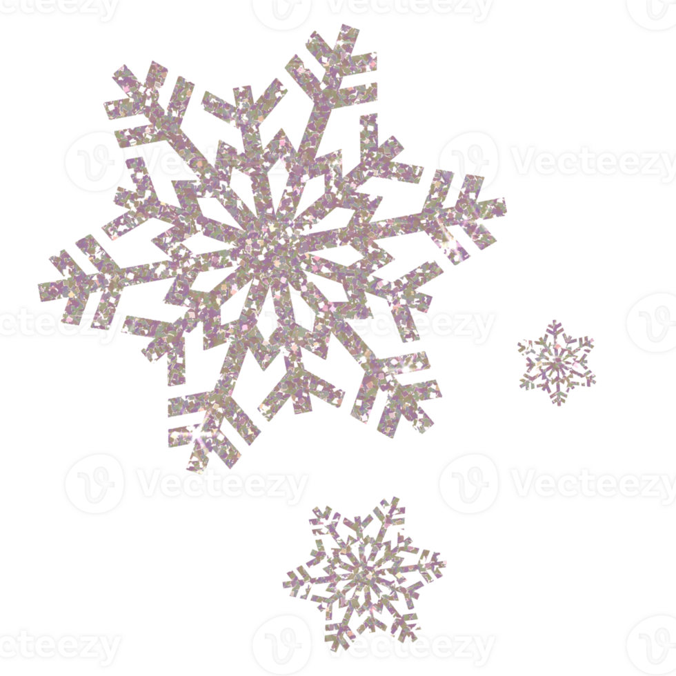 Glitter silver snowflake . Snowflake icon. Design for decorating,background, wallpaper, illustration. png