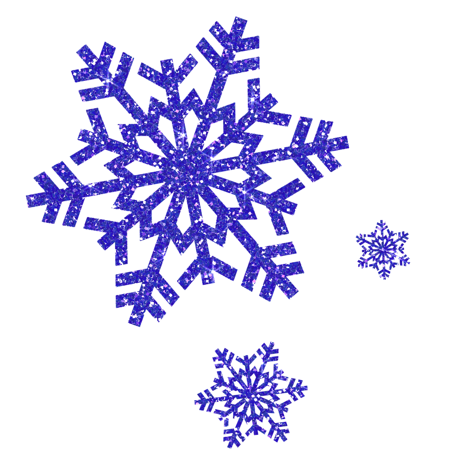 Glitter dark blue snowflake . Snowflake icon. Design for decorating