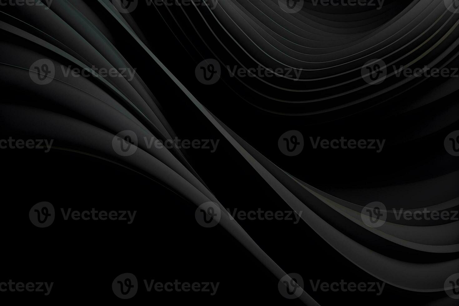 abstract graphic black wave background design, AI generate photo