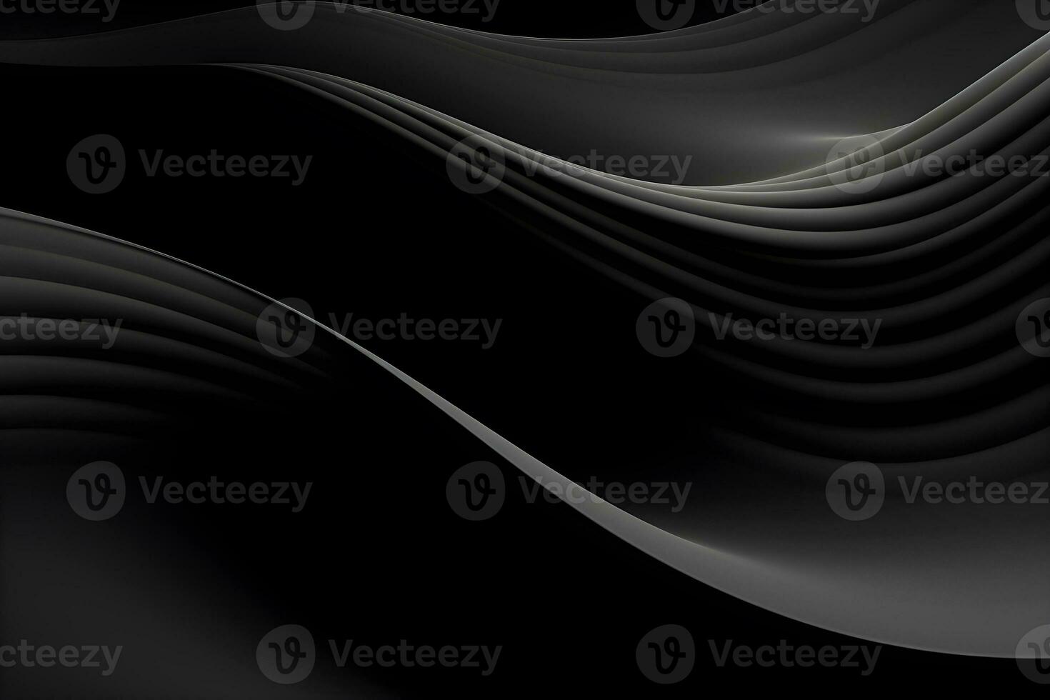abstract graphic black wave background design, AI generate photo