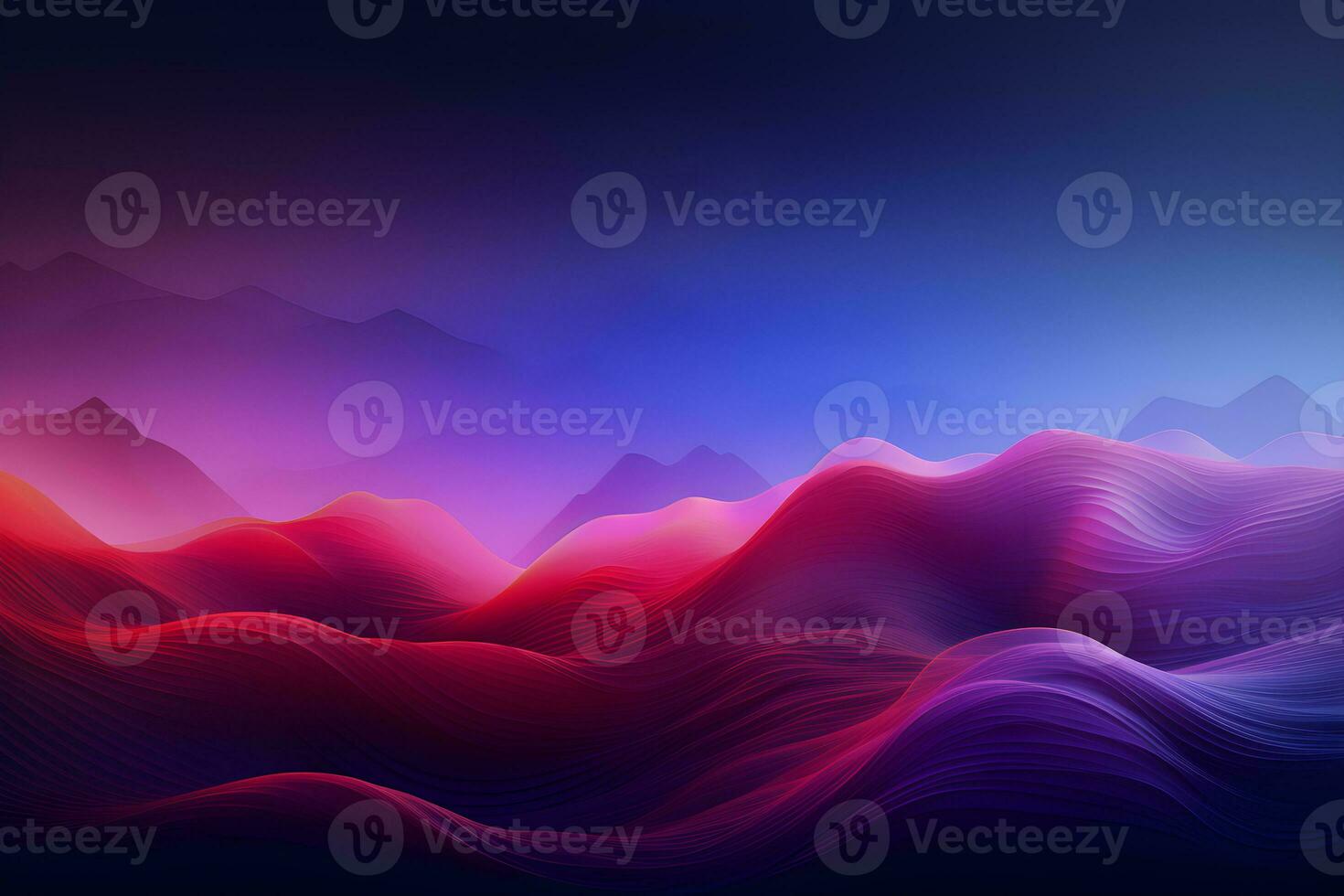 abstract purple background with waves design, AI generate photo
