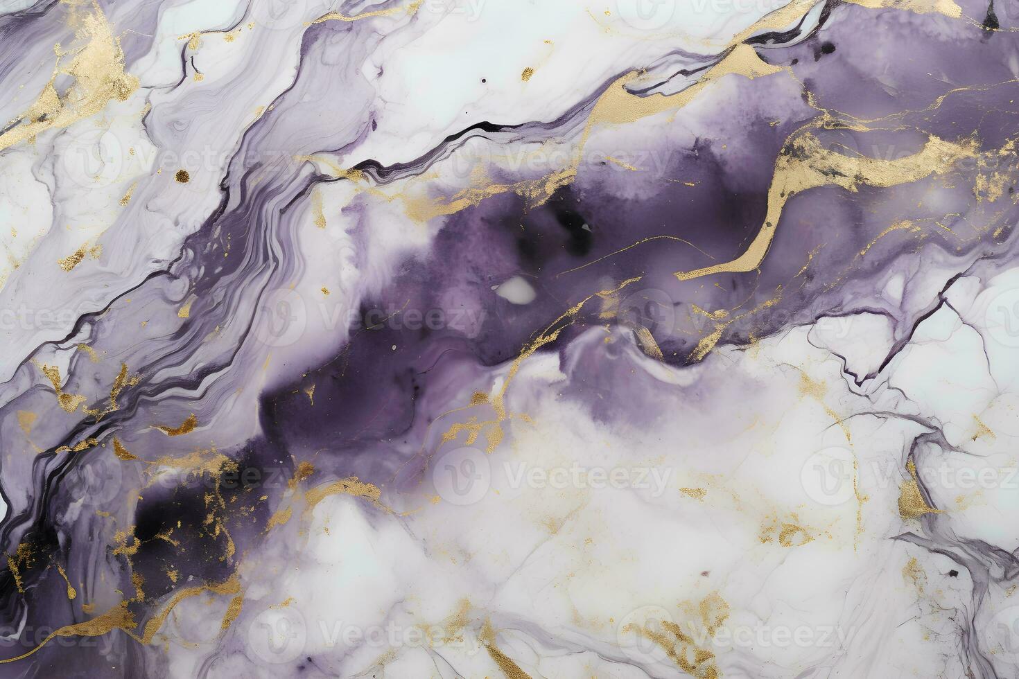 Luxury abstract fluid art painting background alcohol ink technique navy black and gold, AI generate photo