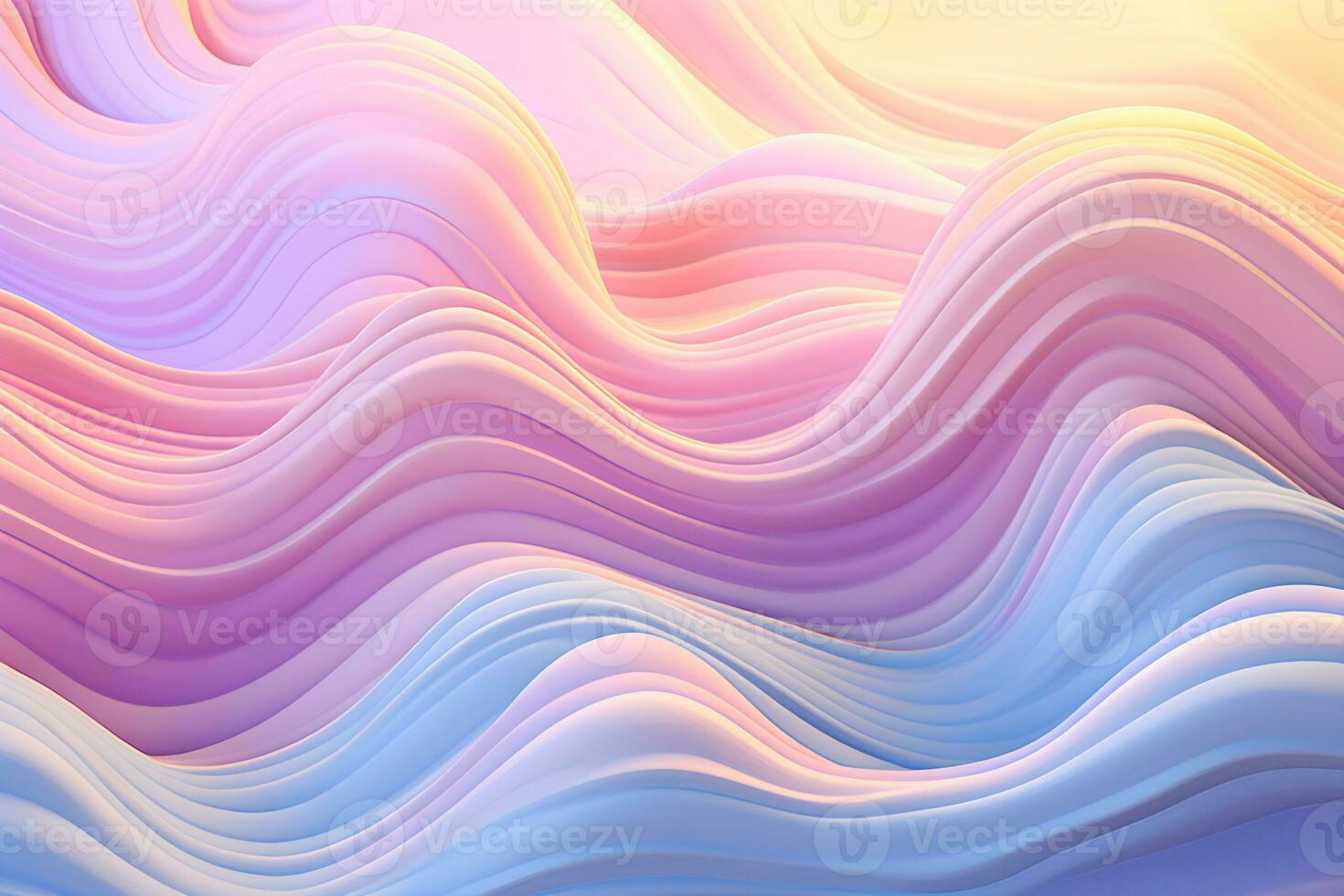 abstract waves and mountains Japanese style background with line wave pattern, AI generate photo