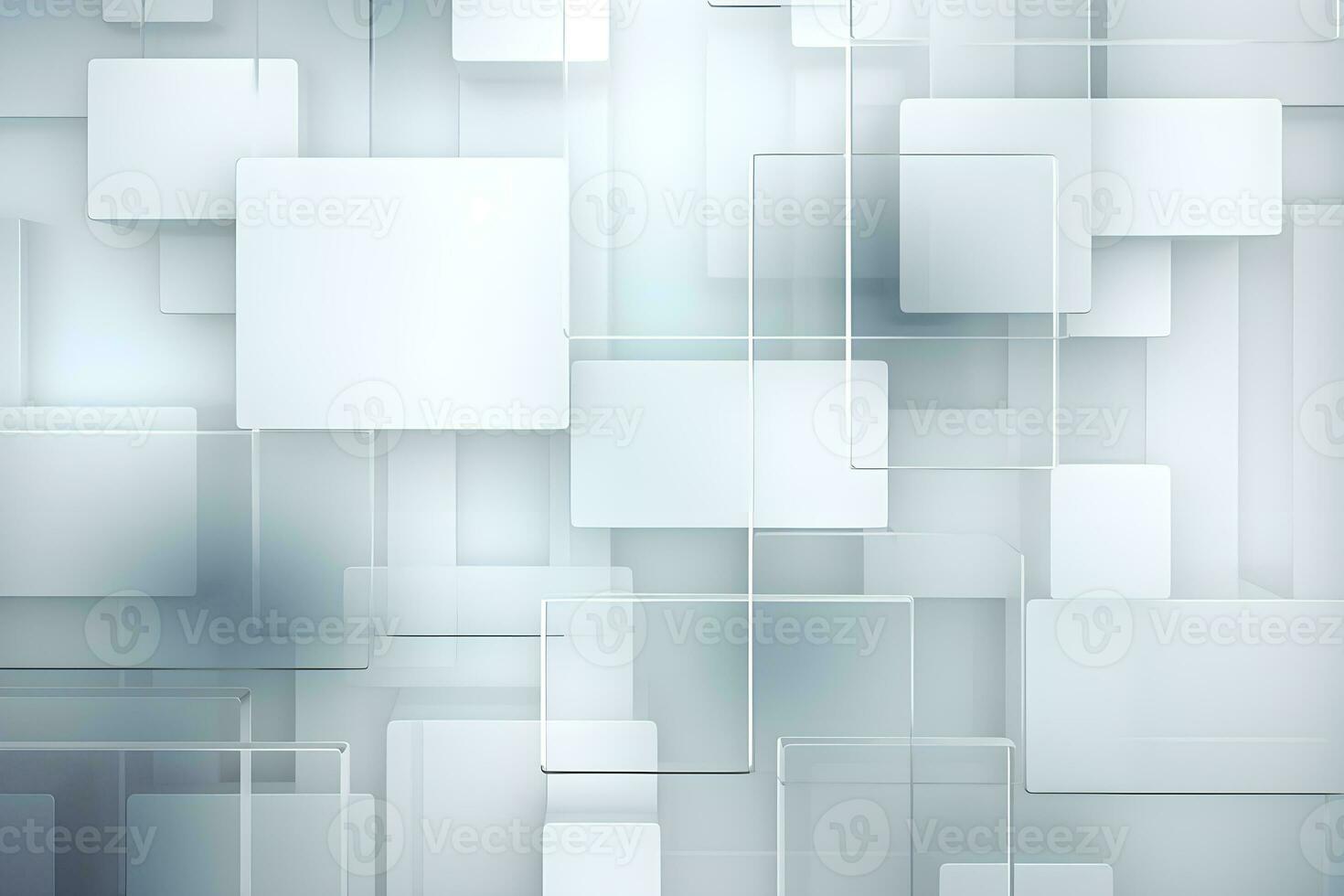 abstract 3D white squares lines modern and elegant modern background, AI generate photo