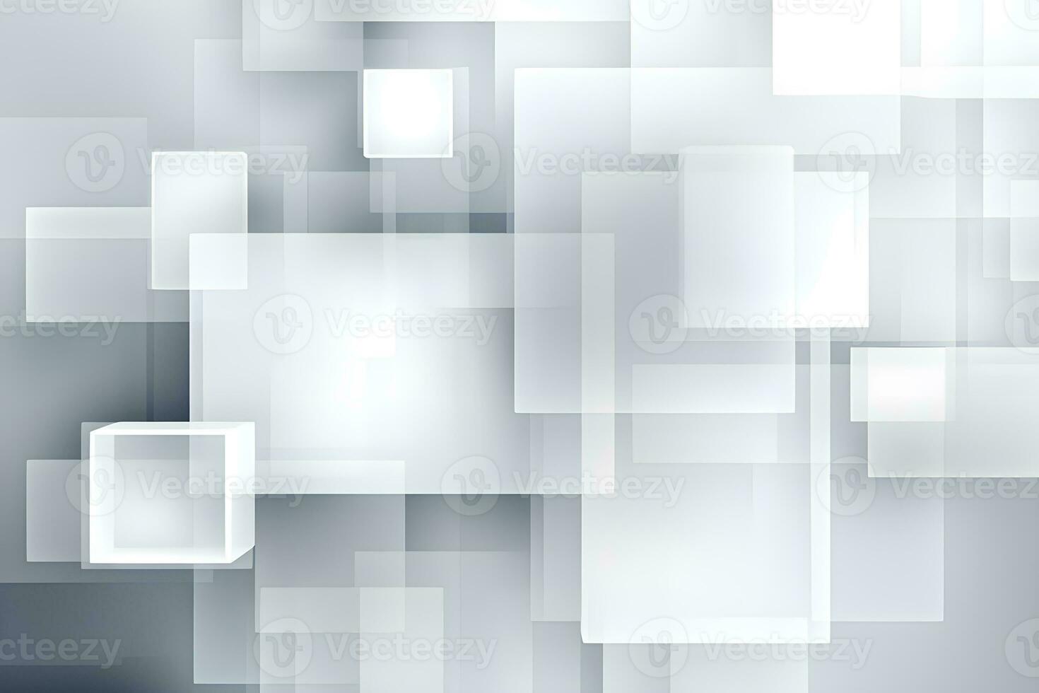 abstract 3D white squares lines modern and elegant modern background, AI generate photo