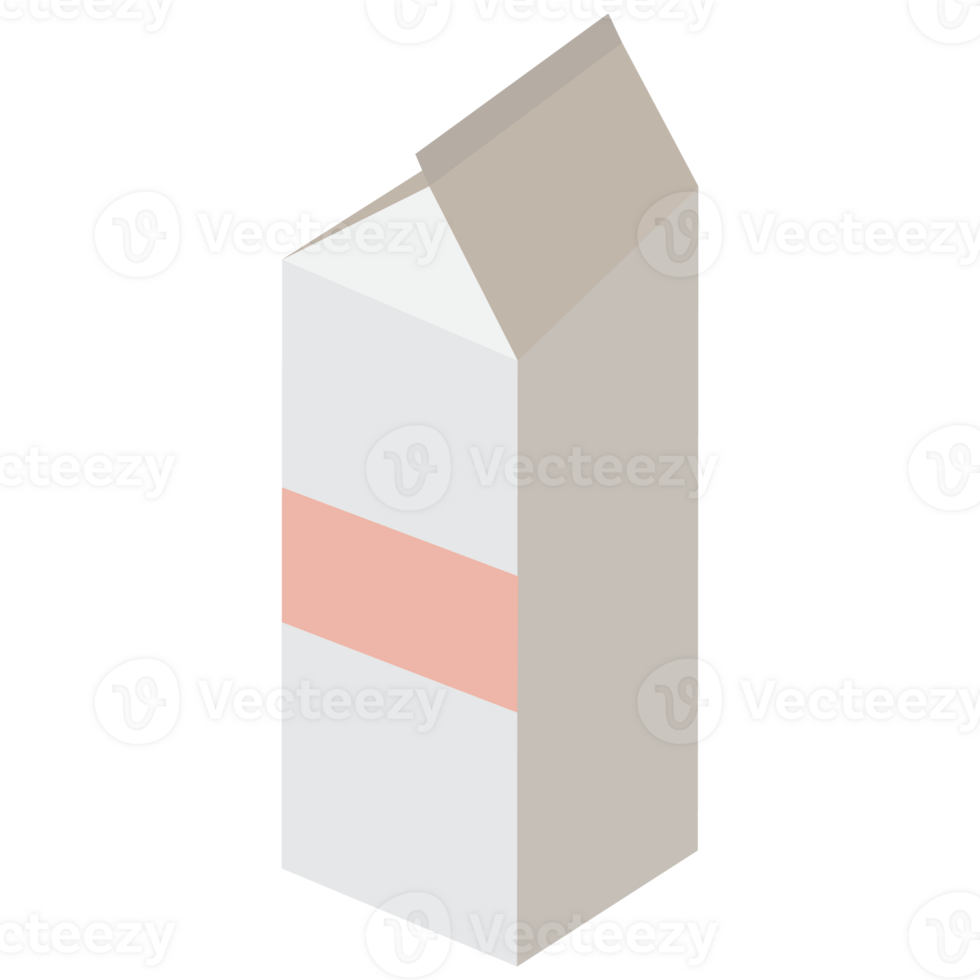 Milk carton box mock up. png