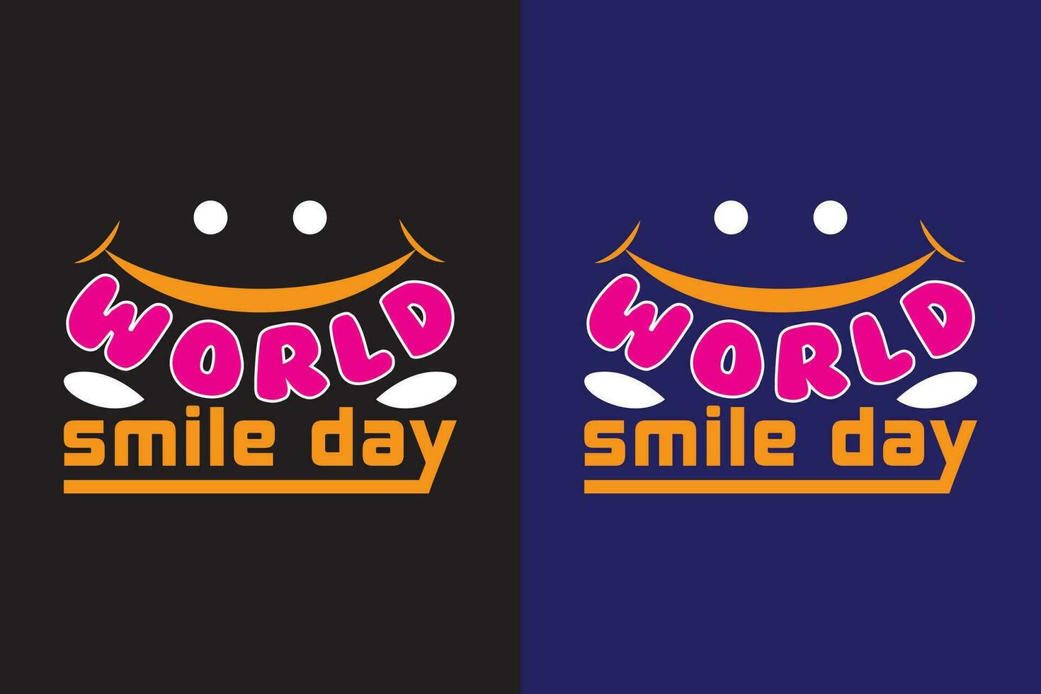 World Smile Day Vector Design