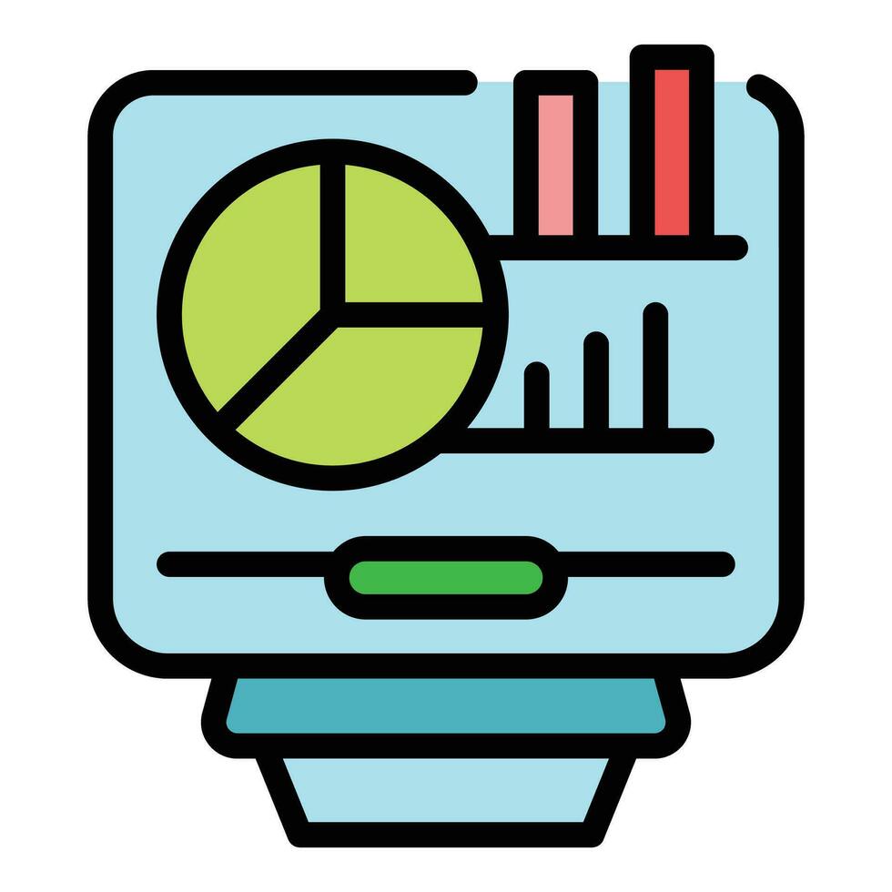 Research data icon vector flat