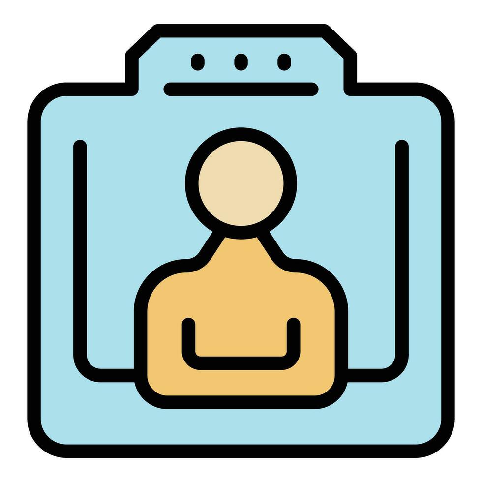 Video online conference icon vector flat