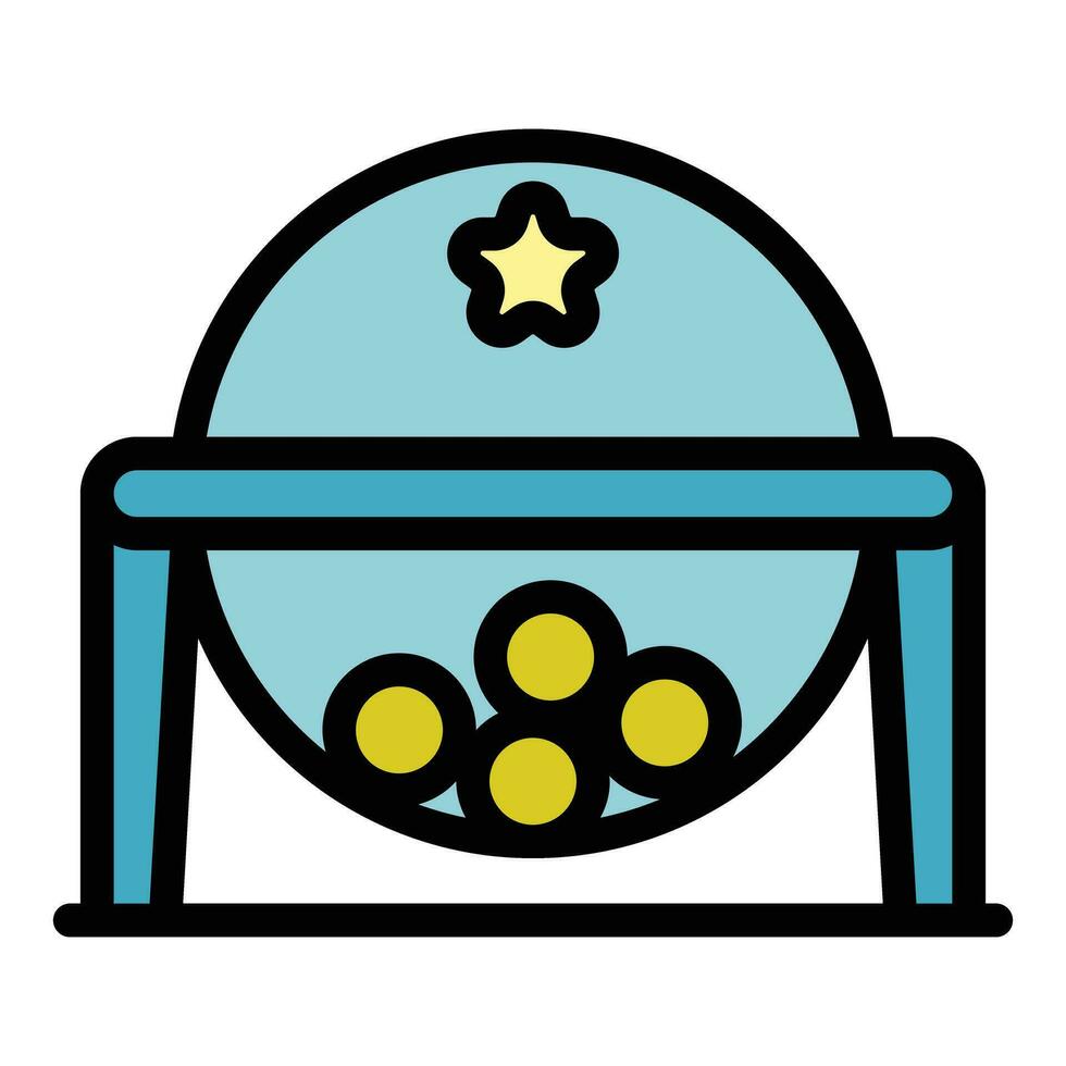 Prize balls icon vector flat